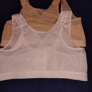 Women's Cream and Tan Sports Bras